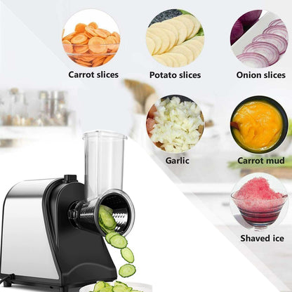 Electric Grater Vegetable Food Rotary Drum Grater Chopper Slicer-Appliances &gt; Appliances Others-PEROZ Accessories