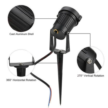 10PCS 12V LED Waterproof Outdoor Garden Spotlights Landscape Light Flood Lights-Home &amp; Garden &gt; Garden Lights-PEROZ Accessories