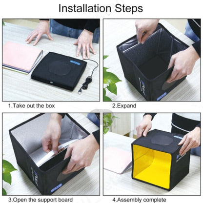 40CM Portable Photo Studio LED Light Tent Bar Cube Soft Box Room Photography-Audio &amp; Video &gt; Photography-PEROZ Accessories