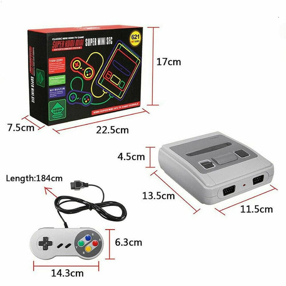 621-IN-1 Retro Classic Mini Handheld Game Console TV HDMI 2 Controller Gamepad-Gift &amp; Novelty &gt; Games-PEROZ Accessories
