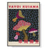 Mushroom By Yayoi Kusama Black Frame Canvas 60cmx90cm-Home & Garden > Wall Art-PEROZ Accessories