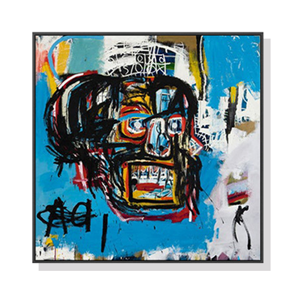 60cmx60cm Blue Head Black Frame Canvas Wall Art-Home &amp; Garden &gt; Wall Art-PEROZ Accessories