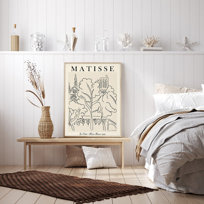50cmx70cm Line Art By Henri Matisse Wood Frame Canvas Wall Art-Home &amp; Garden &gt; Wall Art-PEROZ Accessories