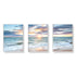 40cmx60cm Sunrise by the ocean 3 Sets White Frame Canvas Wall Art-Home & Garden > Wall Art-PEROZ Accessories