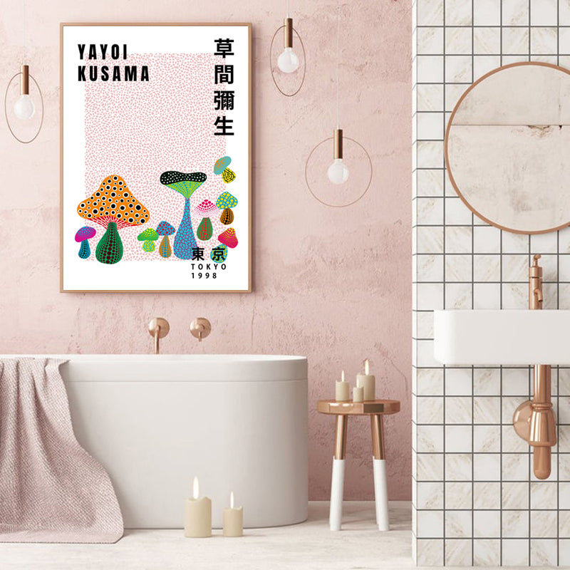 70cmx100cm Wall Art I By Yayoi Kusama Wood Frame Canvas-Home & Garden > Wall Art-PEROZ Accessories