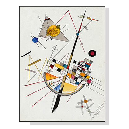 60cmx90cm Delicate Tension By Wassily Kandinsky Black Frame Canvas Wall Art-Home &amp; Garden &gt; Wall Art-PEROZ Accessories