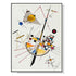 60cmx90cm Delicate Tension By Wassily Kandinsky Black Frame Canvas Wall Art-Home & Garden > Wall Art-PEROZ Accessories