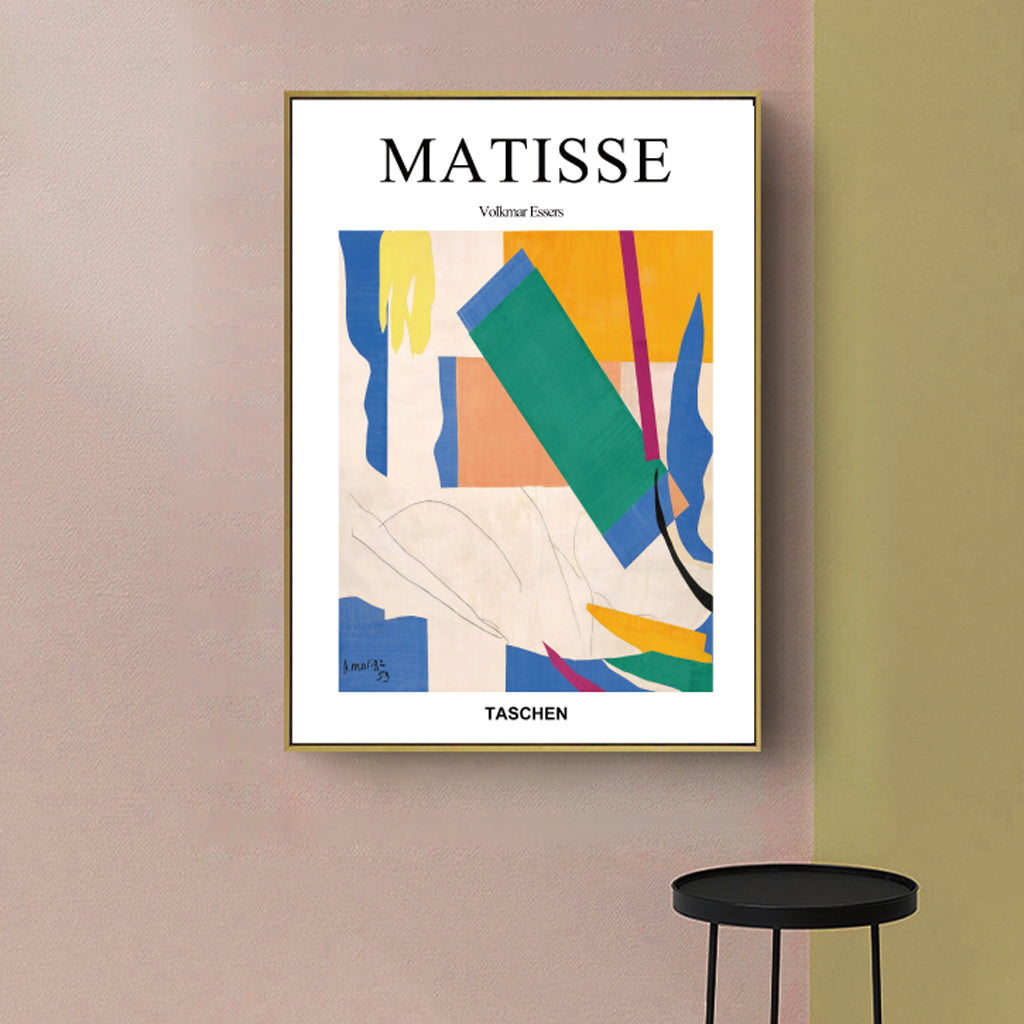 60cmx90cm Abstract colour by Henri Matisse Gold Frame Canvas Wall Art-Home &amp; Garden &gt; Wall Art-PEROZ Accessories