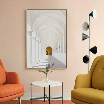 70cmx100cm Long Corridor Style A Gold Frame Canvas Wall Art-Home &amp; Garden &gt; Wall Art-PEROZ Accessories