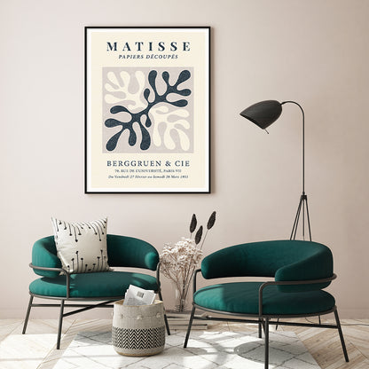 70cmx100cm Henri Matisse Black Frame Canvas Wall Art-Home &amp; Garden &gt; Wall Art-PEROZ Accessories