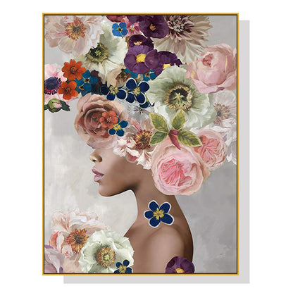50cmx70cm Foolish in Love II Gold Frame Canvas Wall Art-Home &amp; Garden &gt; Wall Art-PEROZ Accessories