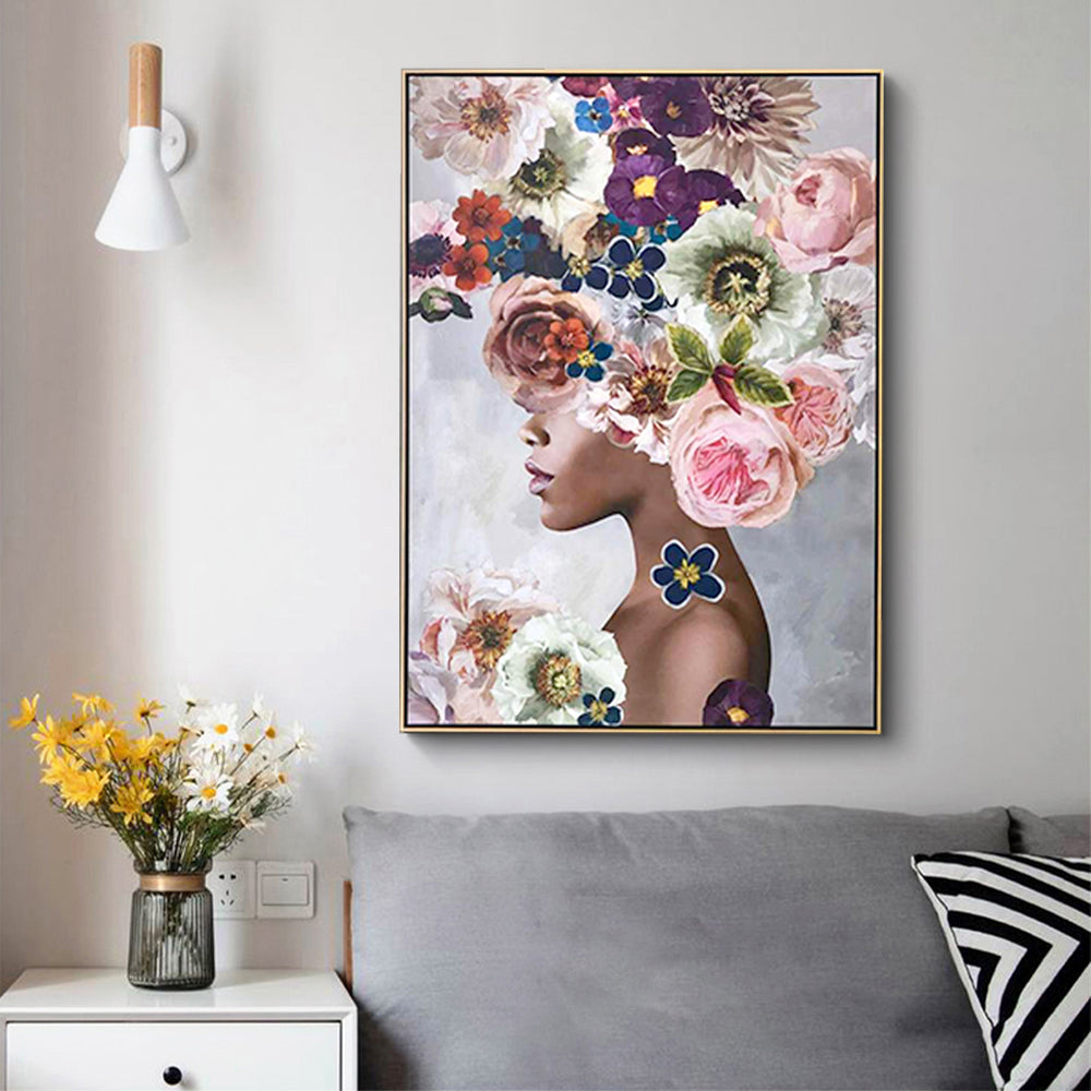 50cmx70cm Foolish in Love II Gold Frame Canvas Wall Art-Home &amp; Garden &gt; Wall Art-PEROZ Accessories