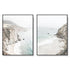 40cmx60cm Mountain Beach 2 Sets Black Frame Canvas Wall Art-Home & Garden > Wall Art-PEROZ Accessories