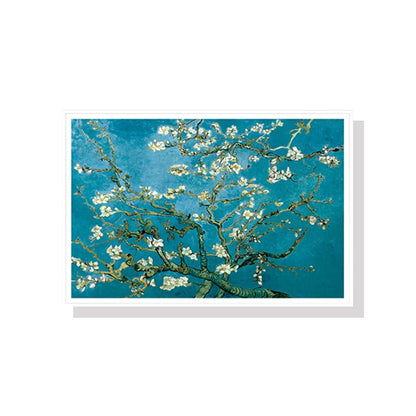 70cmx100cm Van Gogh Almond Blossom White Frame Canvas Wall Art-Home &amp; Garden &gt; Wall Art-PEROZ Accessories