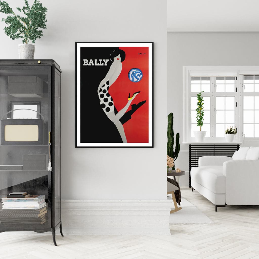 50cmx70cm Fashion Bally Black Frame Canvas Wall Art-Home &amp; Garden &gt; Wall Art-PEROZ Accessories