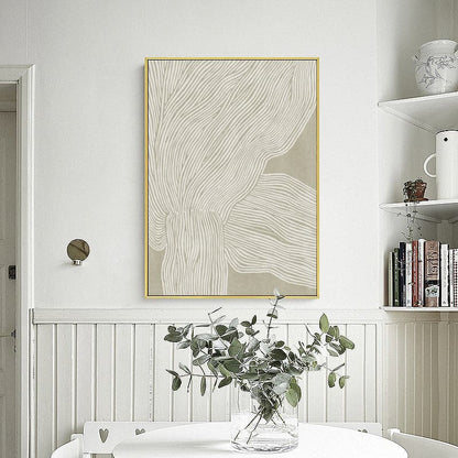 60cmx90cm Abstract Line 2 Sets Gold Frame Canvas Wall Art-Home &amp; Garden &gt; Wall Art-PEROZ Accessories
