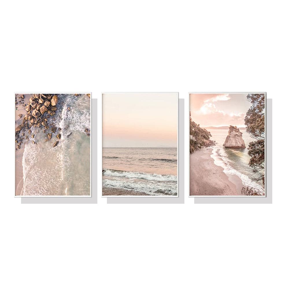 40cmx60cm Amazing Newzealand 3 Sets White Frame Canvas Wall Art-Home &amp; Garden &gt; Wall Art-PEROZ Accessories