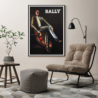 40cmx60cm Bally Man &amp; Woman 2 Sets Black Frame Canvas Wall Art-Home &amp; Garden &gt; Wall Art-PEROZ Accessories