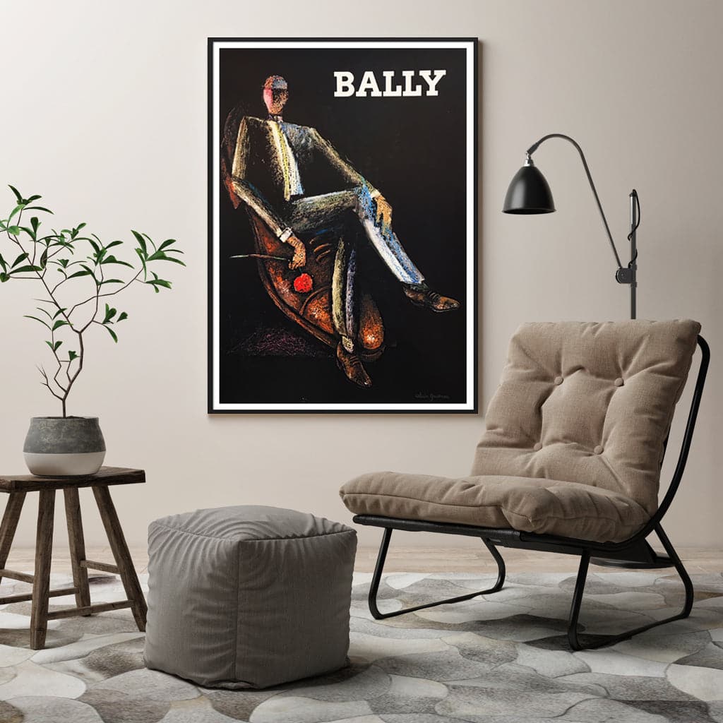 60cmx90cm Bally Man &amp; Woman 2 Sets Black Frame Canvas Wall Art-Home &amp; Garden &gt; Wall Art-PEROZ Accessories