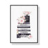 60cmx90cm Fashion Book Black Frame Canvas Wall Art-Home & Garden > Wall Art-PEROZ Accessories