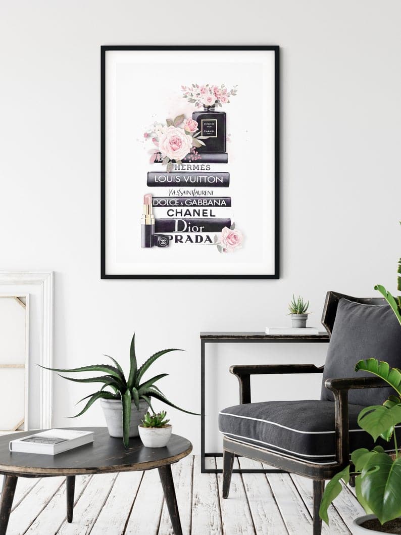 70cmx100cm Fashion Book Black Frame Canvas Wall Art-Home &amp; Garden &gt; Wall Art-PEROZ Accessories