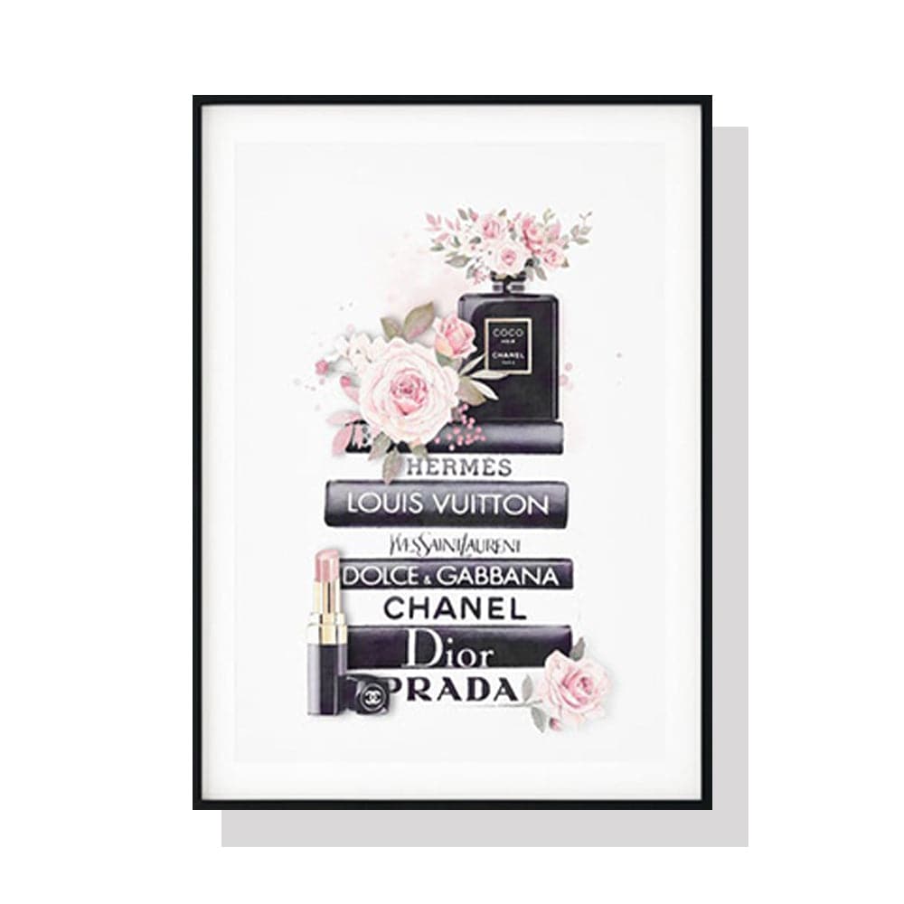 70cmx100cm Fashion Book Black Frame Canvas Wall Art-Home &amp; Garden &gt; Wall Art-PEROZ Accessories