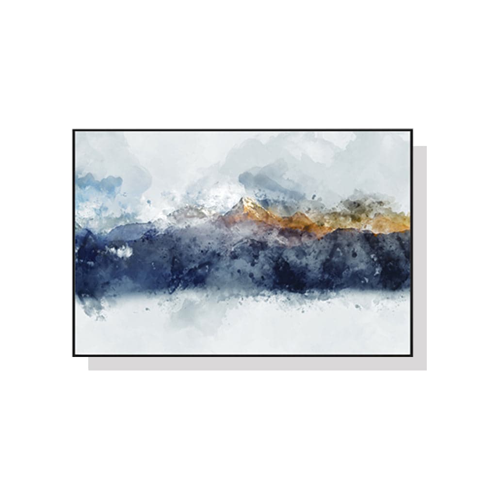 60cmx90cm Abstract Sunlight Mountains Black Frame Canvas Wall Art-Home &amp; Garden &gt; Wall Art-PEROZ Accessories