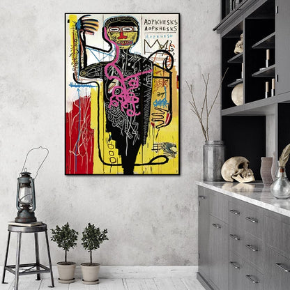 50cmx70cm Versus Medici Black Frame Canvas Wall Art-Home &amp; Garden &gt; Wall Art-PEROZ Accessories