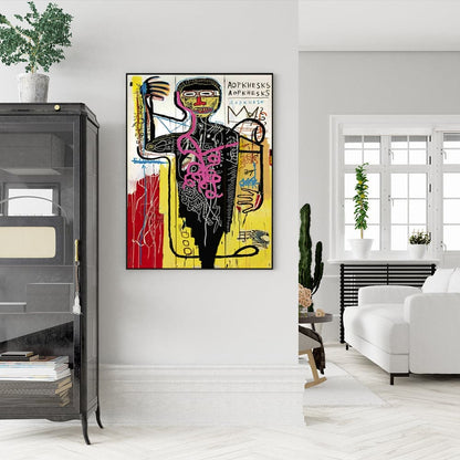 50cmx70cm Versus Medici Black Frame Canvas Wall Art-Home &amp; Garden &gt; Wall Art-PEROZ Accessories