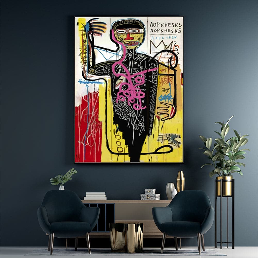 50cmx70cm Versus Medici Black Frame Canvas Wall Art-Home &amp; Garden &gt; Wall Art-PEROZ Accessories