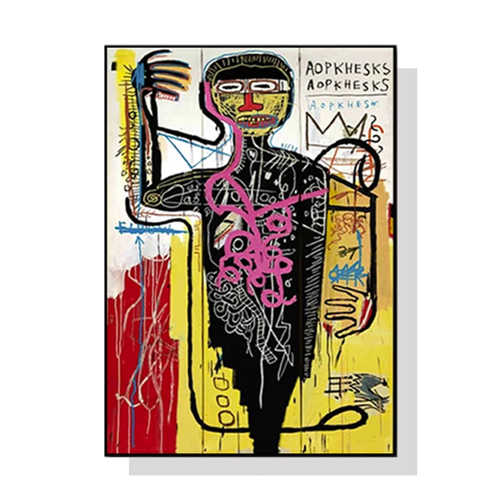 50cmx70cm Versus Medici Black Frame Canvas Wall Art-Home &amp; Garden &gt; Wall Art-PEROZ Accessories