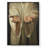 70cmx100cm Jesus Nail Hand Black Frame Canvas Wall Art-Home & Garden > Wall Art-PEROZ Accessories
