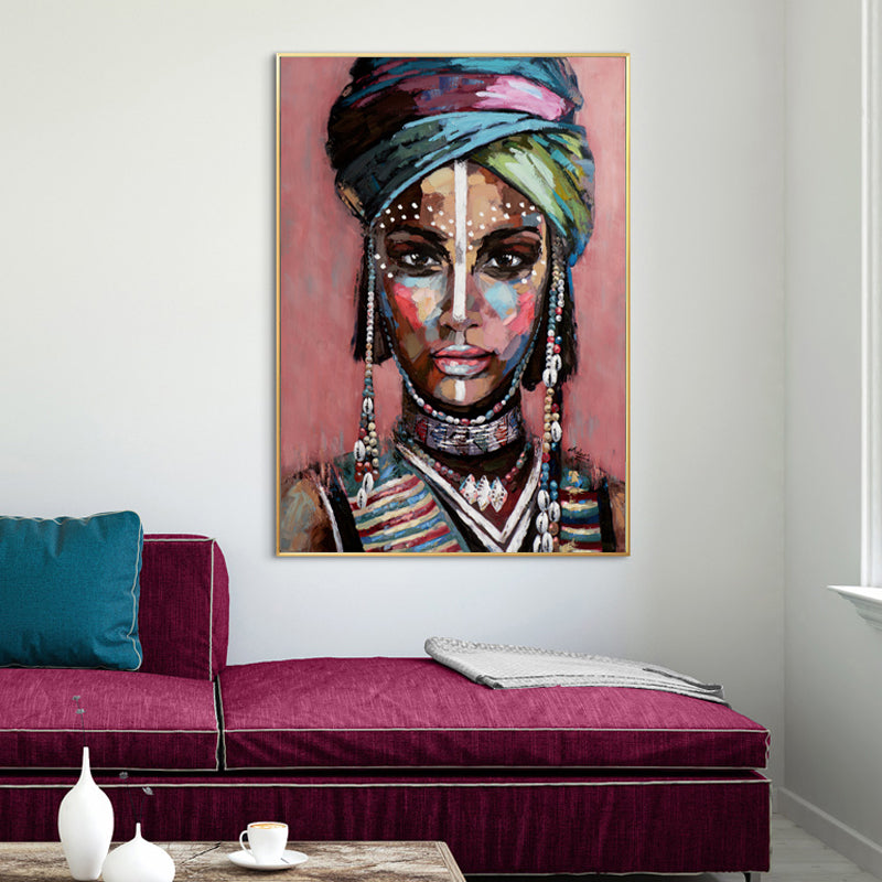 60cmx90cm African woman II Gold Frame Canvas Wall Art-Home & Garden > Wall Art-PEROZ Accessories