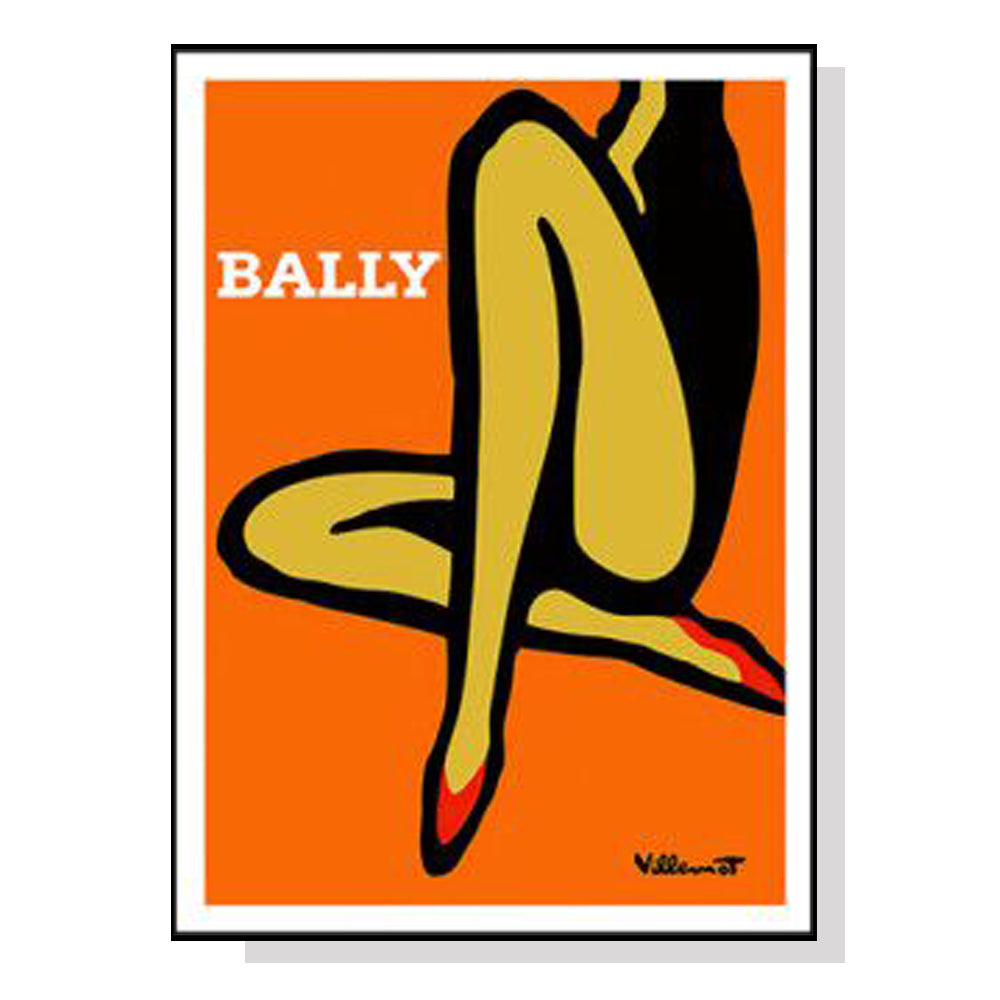 60cmx90cm Orange Legs Black Frame Canvas Wall Art-Home &amp; Garden &gt; Wall Art-PEROZ Accessories