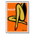 60cmx90cm Orange Legs Black Frame Canvas Wall Art-Home & Garden > Wall Art-PEROZ Accessories