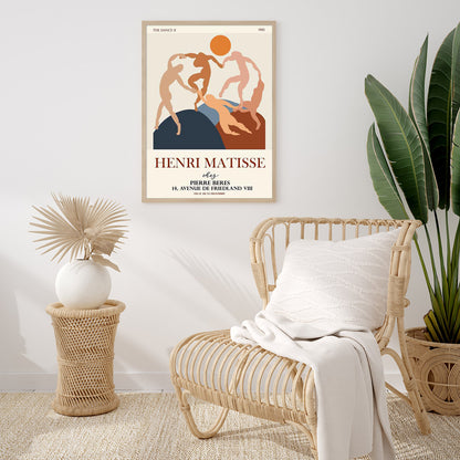 60cmx90cm Dancing by Henri Matisse Wood Frame Canvas Wall Art-Home &amp; Garden &gt; Wall Art-PEROZ Accessories