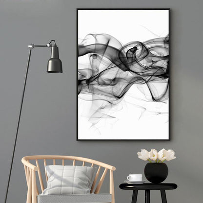 40cmx60cm Stylish Abstract Black 2 Sets Black Frame Canvas Wall Art-Home &amp; Garden &gt; Wall Art-PEROZ Accessories