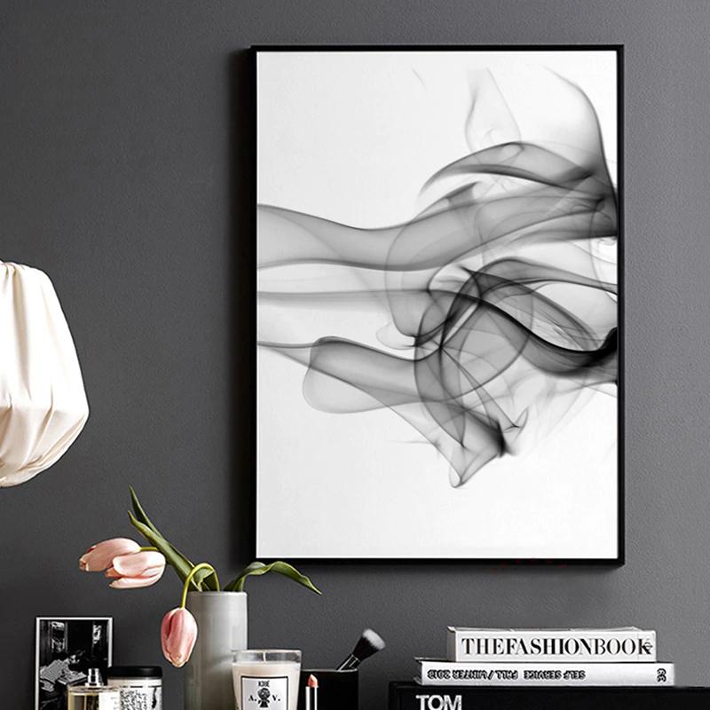 50cmx70cm Stylish Abstract Black 2 Sets Black Frame Canvas Wall Art-Home &amp; Garden &gt; Wall Art-PEROZ Accessories