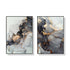 60cmx90cm Black Splash 2 Sets Black Frame Canvas Wall Art-Home & Garden > Wall Art-PEROZ Accessories