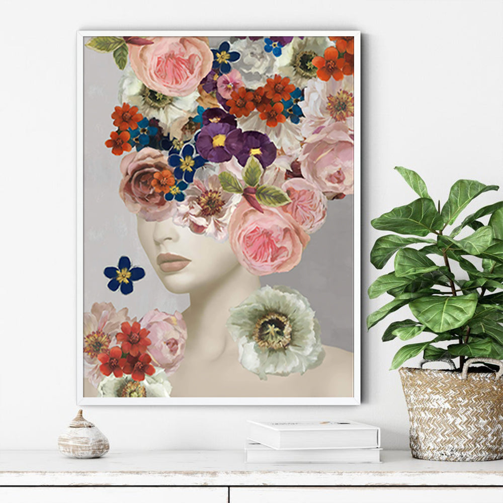 60cmx90cm Foolish in Love I White Frame Canvas Wall Art-Home &amp; Garden &gt; Wall Art-PEROZ Accessories