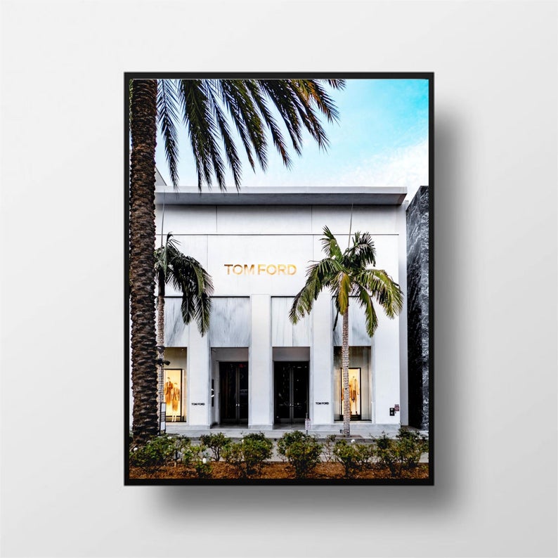 70cmx100cm TOM FORD Black Frame Canvas Wall Art-Home &amp; Garden &gt; Wall Art-PEROZ Accessories