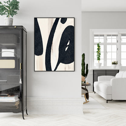 70cmx100cm Black Ink Black Frame Canvas Wall Art-Home &amp; Garden &gt; Wall Art-PEROZ Accessories