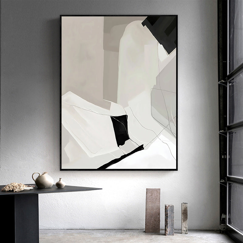 50cmx70cm Modern Abstract 3 Sets Black Frame Canvas Wall Art-Home &amp; Garden &gt; Wall Art-PEROZ Accessories