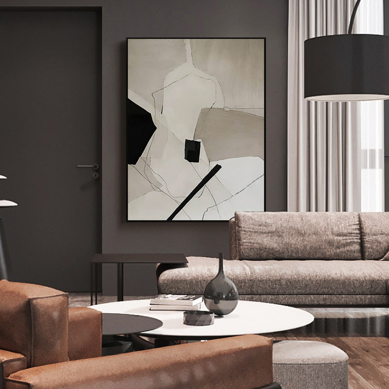 50cmx70cm Modern Abstract 3 Sets Black Frame Canvas Wall Art-Home &amp; Garden &gt; Wall Art-PEROZ Accessories