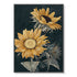 50cmx70cm Sunflowers Black Frame Canvas Wall Art-Home & Garden > Wall Art-PEROZ Accessories