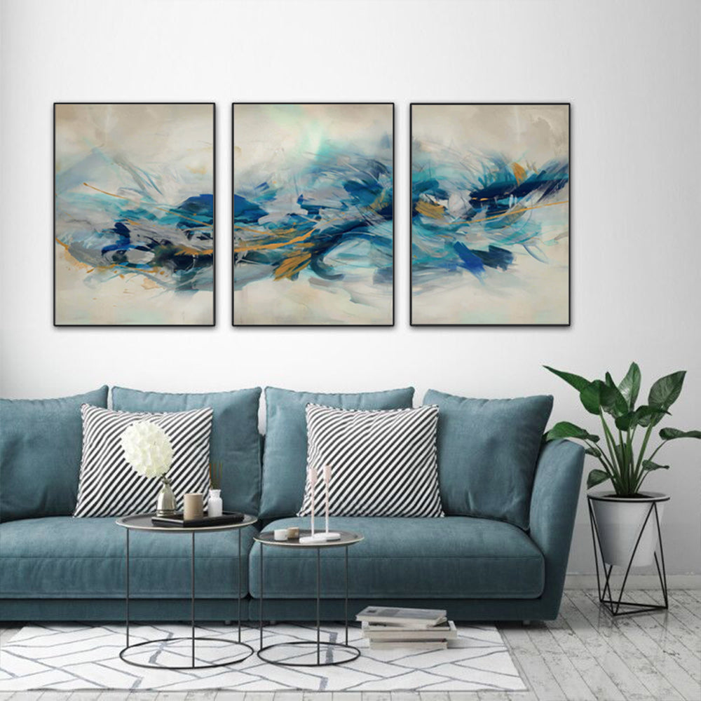 60cmx90cm The Universal 3 Sets Black Frame Canvas Wall Art-Home &amp; Garden &gt; Wall Art-PEROZ Accessories