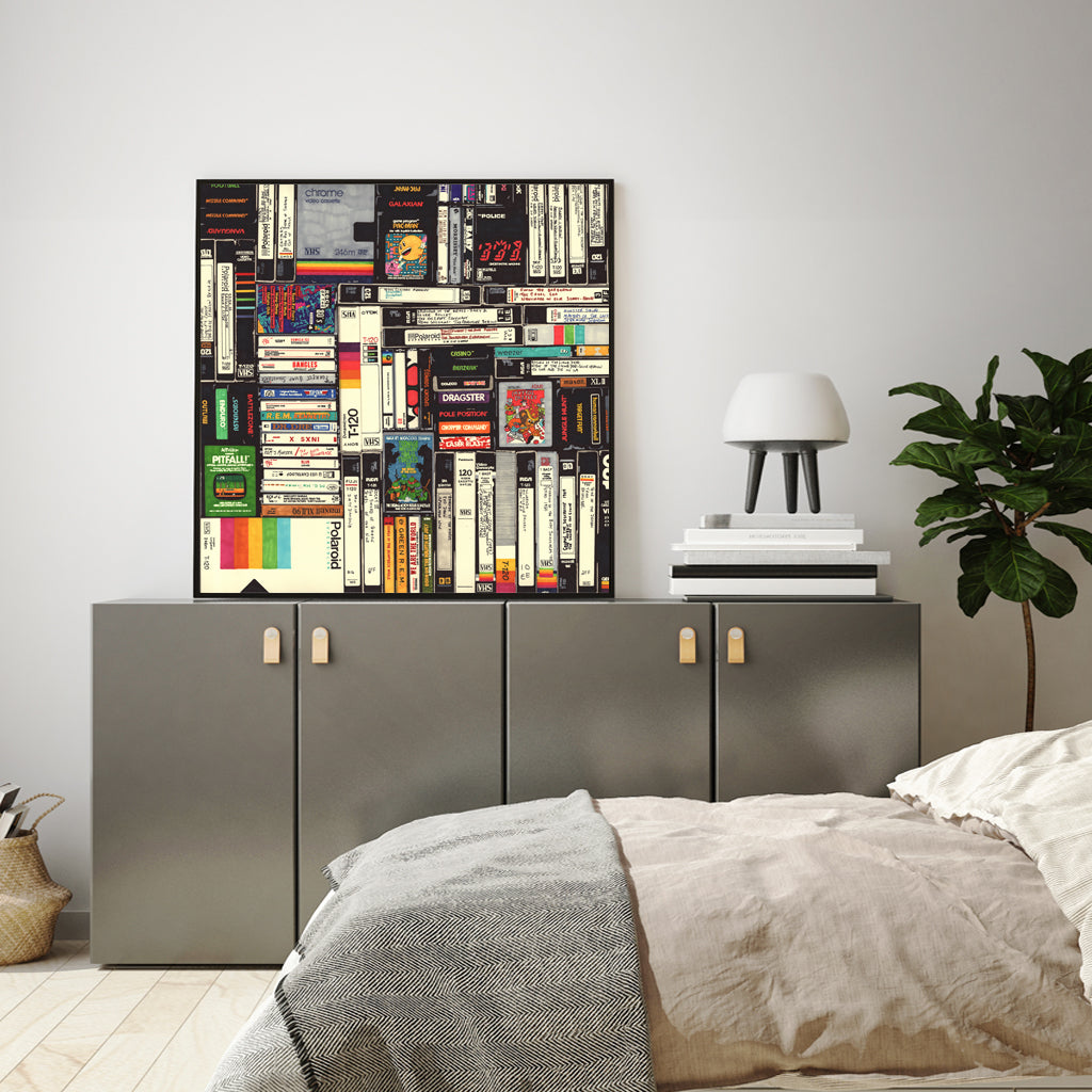 80cmx80cm Book Black Frame Canvas Wall Art-Home &amp; Garden &gt; Wall Art-PEROZ Accessories
