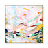 80cmx80cm Abstract Pink Mountain Hand Painted Style Gold Frame Canvas Wall Art-Home & Garden > Wall Art-PEROZ Accessories