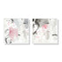 50cmx50cm Abstract Pink Grey 2 Sets White Frame Canvas Wall Art-Home & Garden > Wall Art-PEROZ Accessories