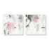 70cmx70cm Abstract Pink Grey 2 Sets White Frame Canvas Wall Art-Home & Garden > Wall Art-PEROZ Accessories